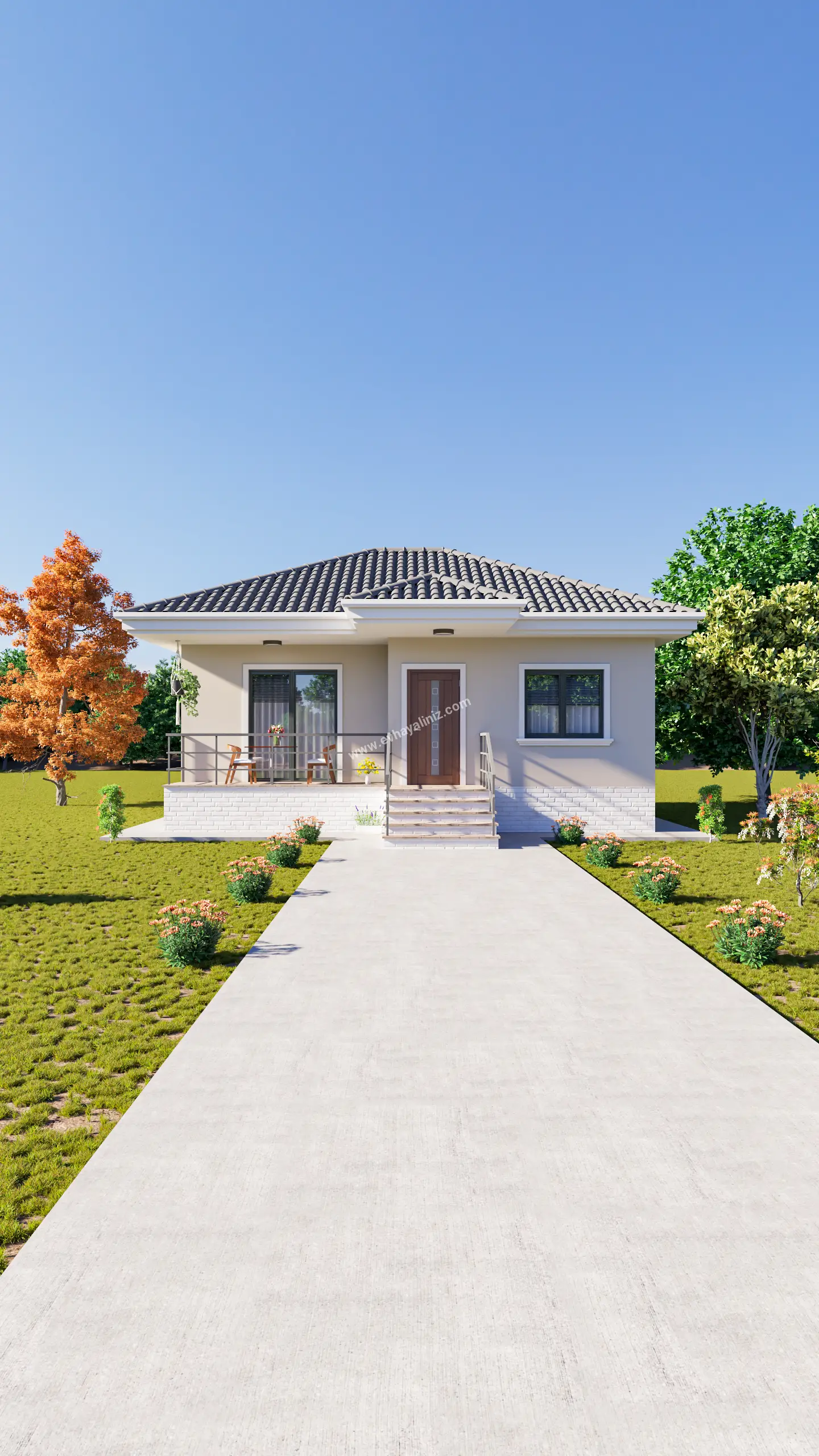 2+1 Müstakil Ev Planı